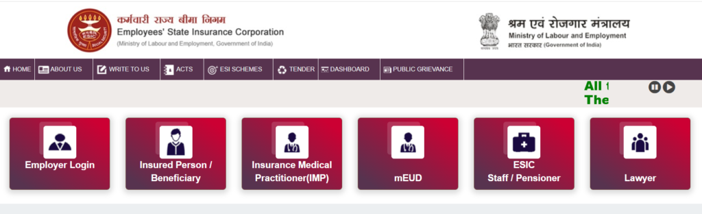 ESIC Employer Login