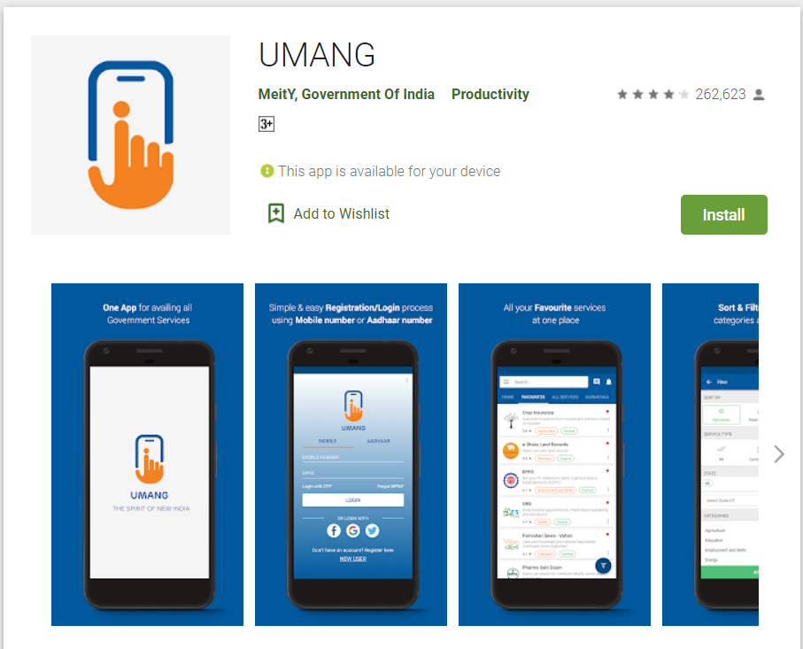 Umang-ESIC mobile App