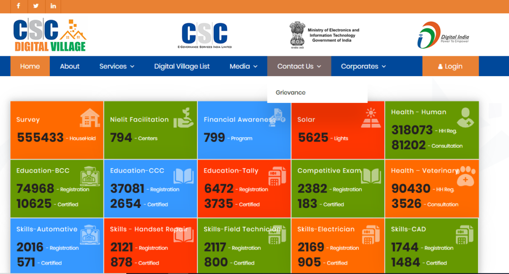 CSC Digital Village VLE List 